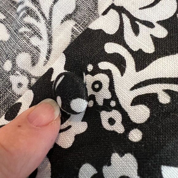 VTG TWEEDS WOMAN White and‎ black Linen blazer Jacket Size M-L (READ) - Picture 6 of 6